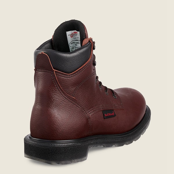 Mens Red Wing Supersole® 2.0 - 6-inch Toe - Safety Boots Burgundy - VTK917346